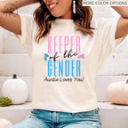 Keeper of the Gender Auntie Loves You Shirt, Gender Reveal Party T-Shirt, Baby Shower Party Sweater, Pregnancy Announcement Sweatshirt