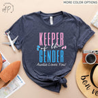 Keeper of the Gender Auntie Loves You Shirt, Gender Reveal Party T-Shirt, Baby Shower Party Sweater, Pregnancy Announcement Sweatshirt