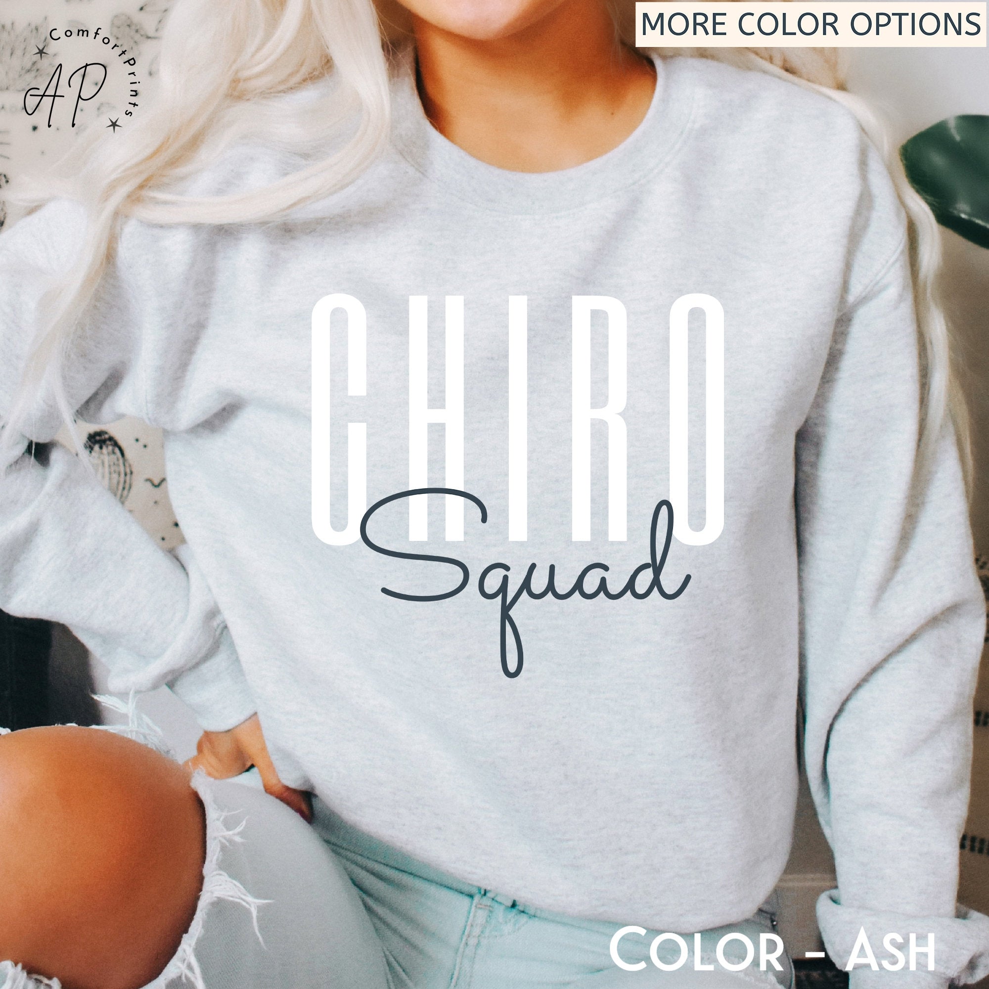 Chiro Squad Sweatshirt, Chiropractor Sweater, Chiropractor Assistant T-Shirt, Chiropractor Office Clothing, Chiropractor Mom