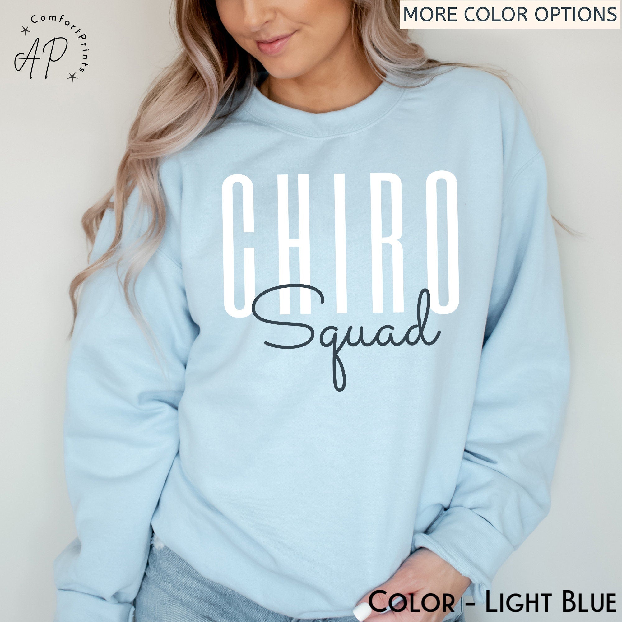 Chiro Squad Sweatshirt, Chiropractor Sweater, Chiropractor Assistant T-Shirt, Chiropractor Office Clothing, Chiropractor Mom