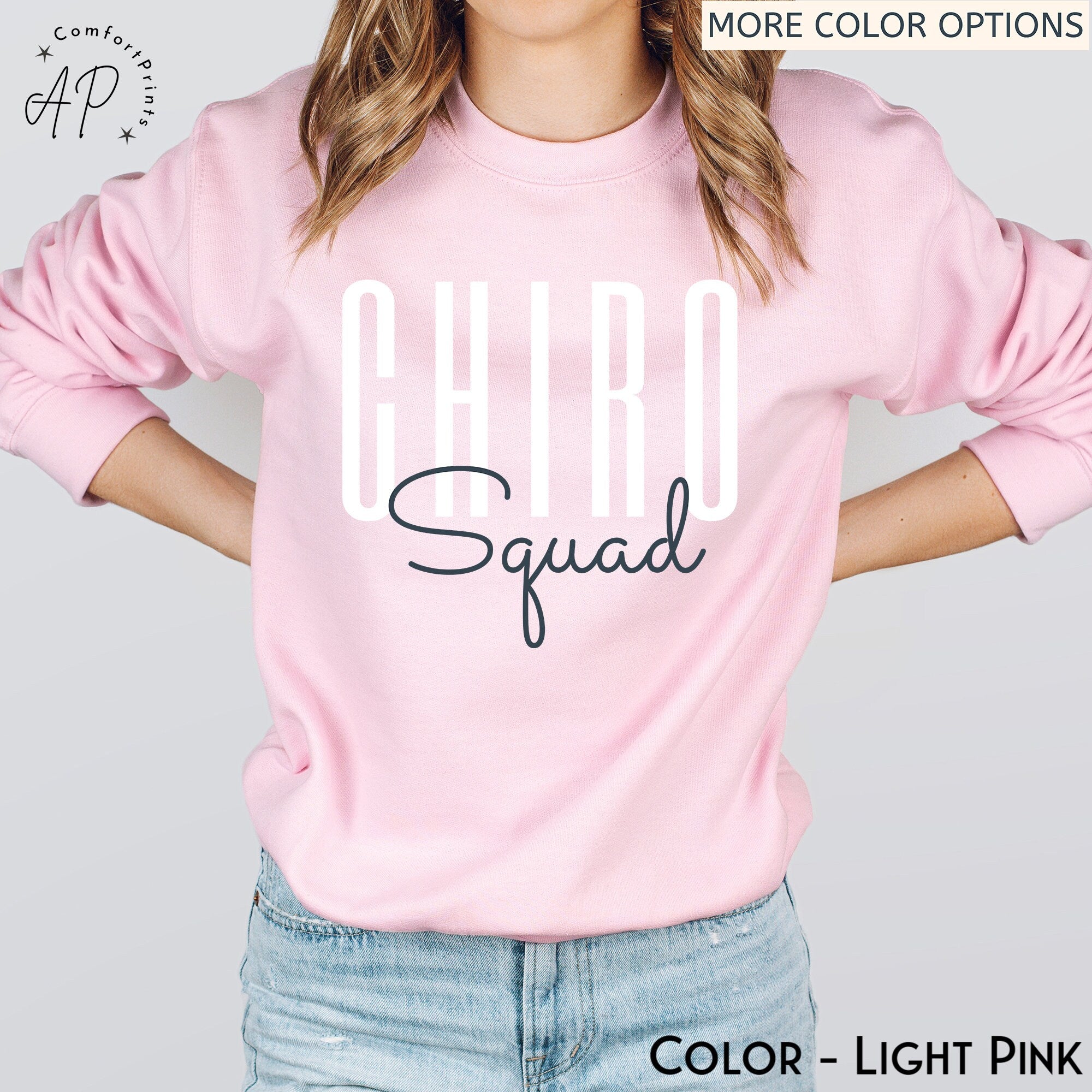 Chiro Squad Sweatshirt, Chiropractor Sweater, Chiropractor Assistant T-Shirt, Chiropractor Office Clothing, Chiropractor Mom