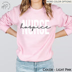 Personalized Hospice Nurse Sweatshirt, Hospice Squad Sweater, RN Nursing Student Shirt, Nurse School Graduation T-Shirt, Nurse Appreciation