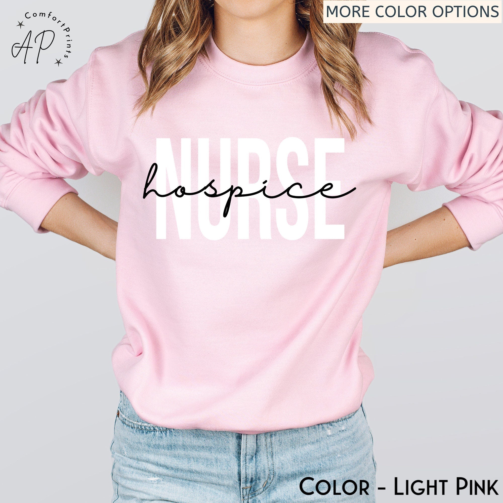 Personalized Hospice Nurse Sweatshirt, Hospice Squad Sweater, RN Nursing Student Shirt, Nurse School Graduation T-Shirt, Nurse Appreciation