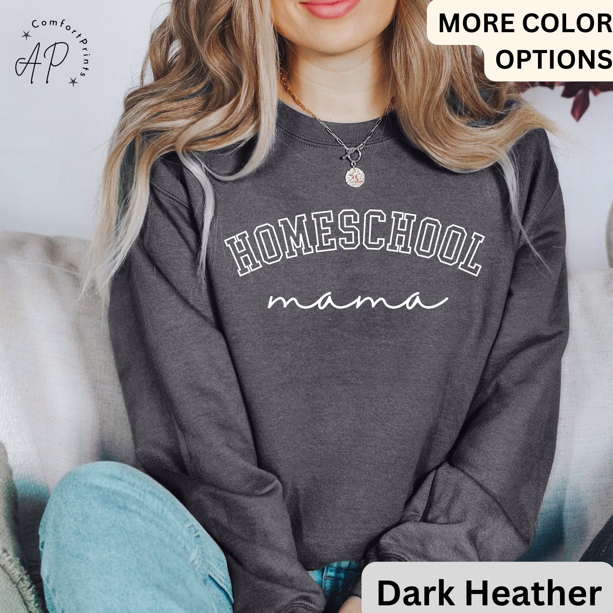 Homeschool Mama Sweatshirt, Homeschooling Mom Sweater, Back to School, Gift for Mother's Day