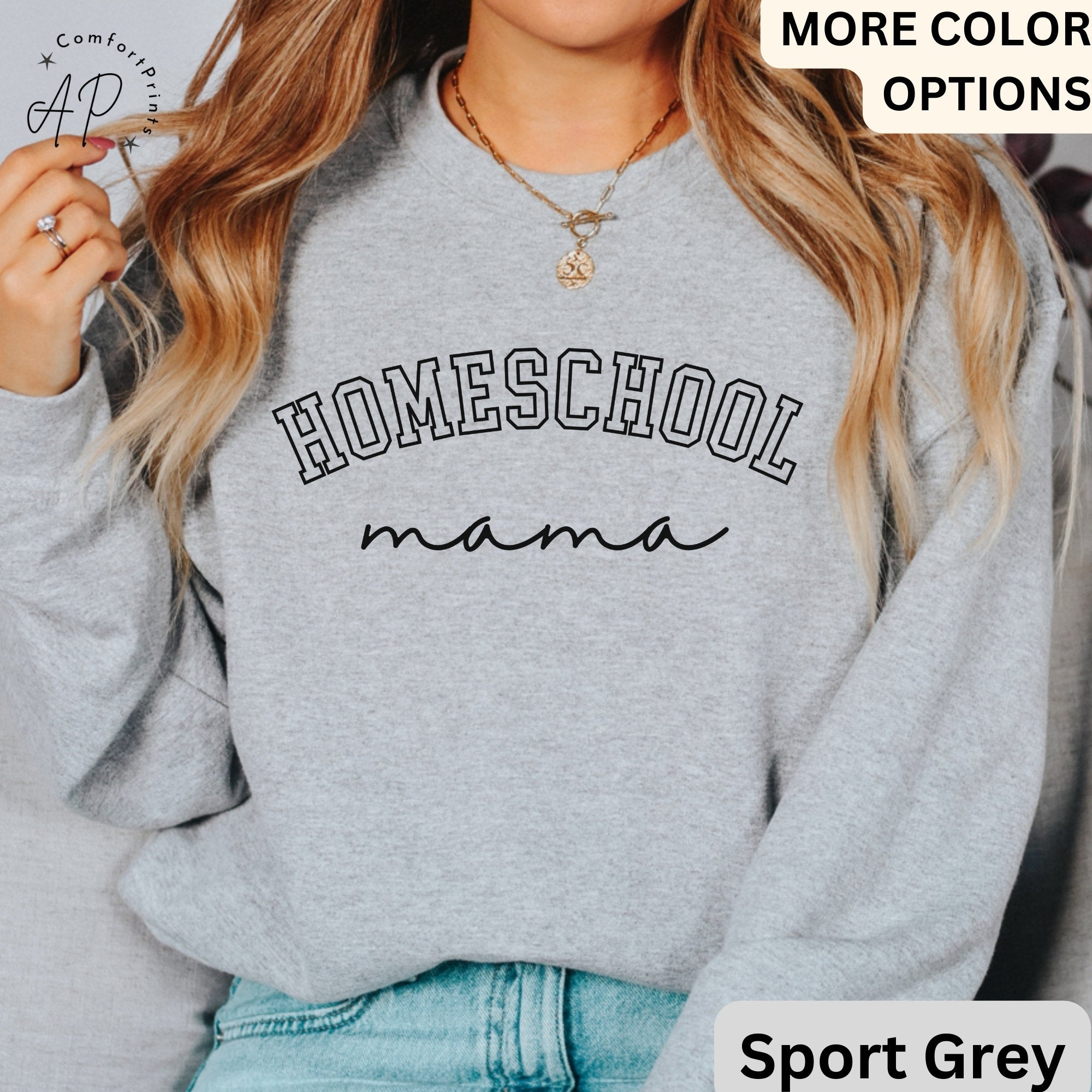 Homeschool Mama Sweatshirt, Homeschooling Mom Sweater, Back to School, Gift for Mother's Day