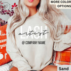 Custom Lash Artist Sweatshirt, Personalized Lash Boss Sweater, Eyelash Extension, Lash Tech Gift, Makeup Artist, PMU Grad, Mascara Lover