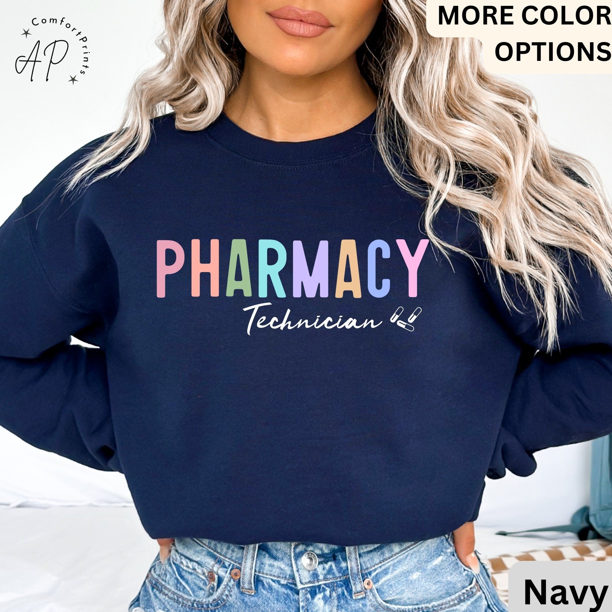 Pharmacy Technician Sweater, Pharmacy Gift Sweatshirt, RX Pharmacy Tech Shirt, Pharmacy Squad T-Shirt, Pharmacy Student Tee