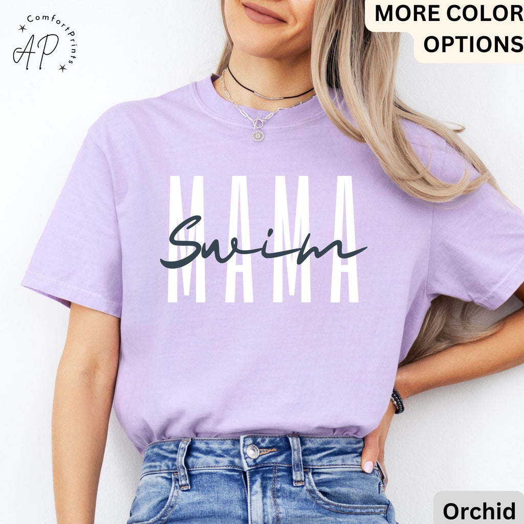 Swim Mama Comfort Colors® T-Shirt, Swim Mom Shirt, Swim Team Sweater, Swim Teacher Sweatshirt, Swimming Team Tee, Swim Coach