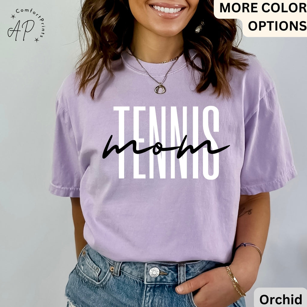 Tennis Mom Comfort Colors® Shirt, Tennis Mama T-Shirt, Sports Mom Tee, Gift for Tennis Moms