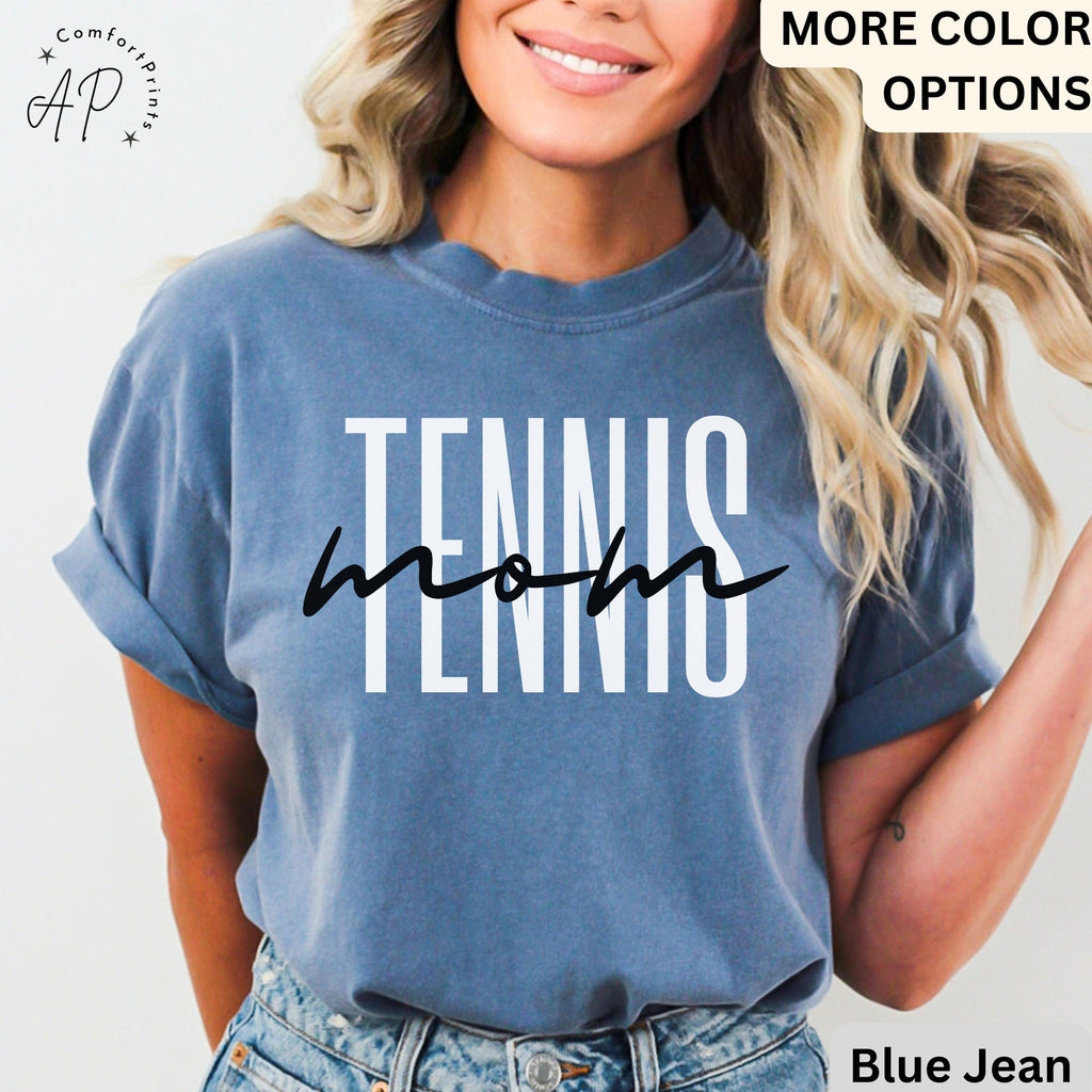Tennis Mom Comfort Colors® Shirt, Tennis Mama T-Shirt, Sports Mom Tee, Gift for Tennis Moms