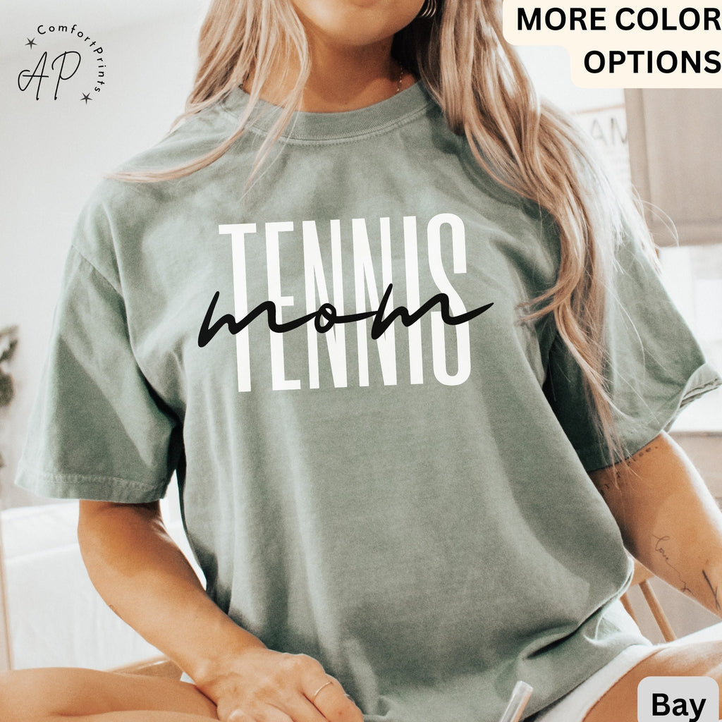 Tennis Mom Comfort Colors® Shirt, Tennis Mama T-Shirt, Sports Mom Tee, Gift for Tennis Moms