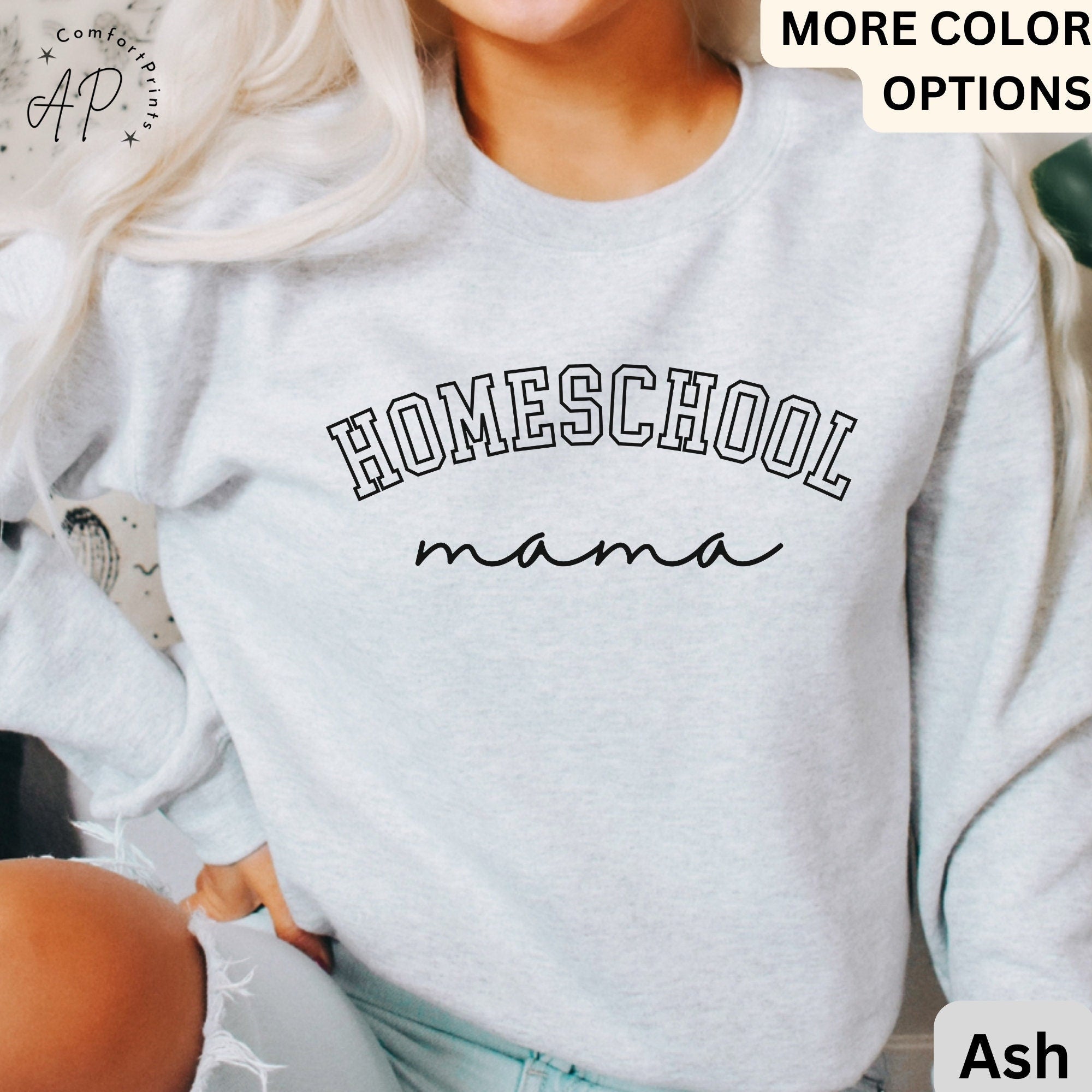 Homeschool Mama Sweatshirt, Homeschooling Mom Sweater, Back to School, Gift for Mother's Day
