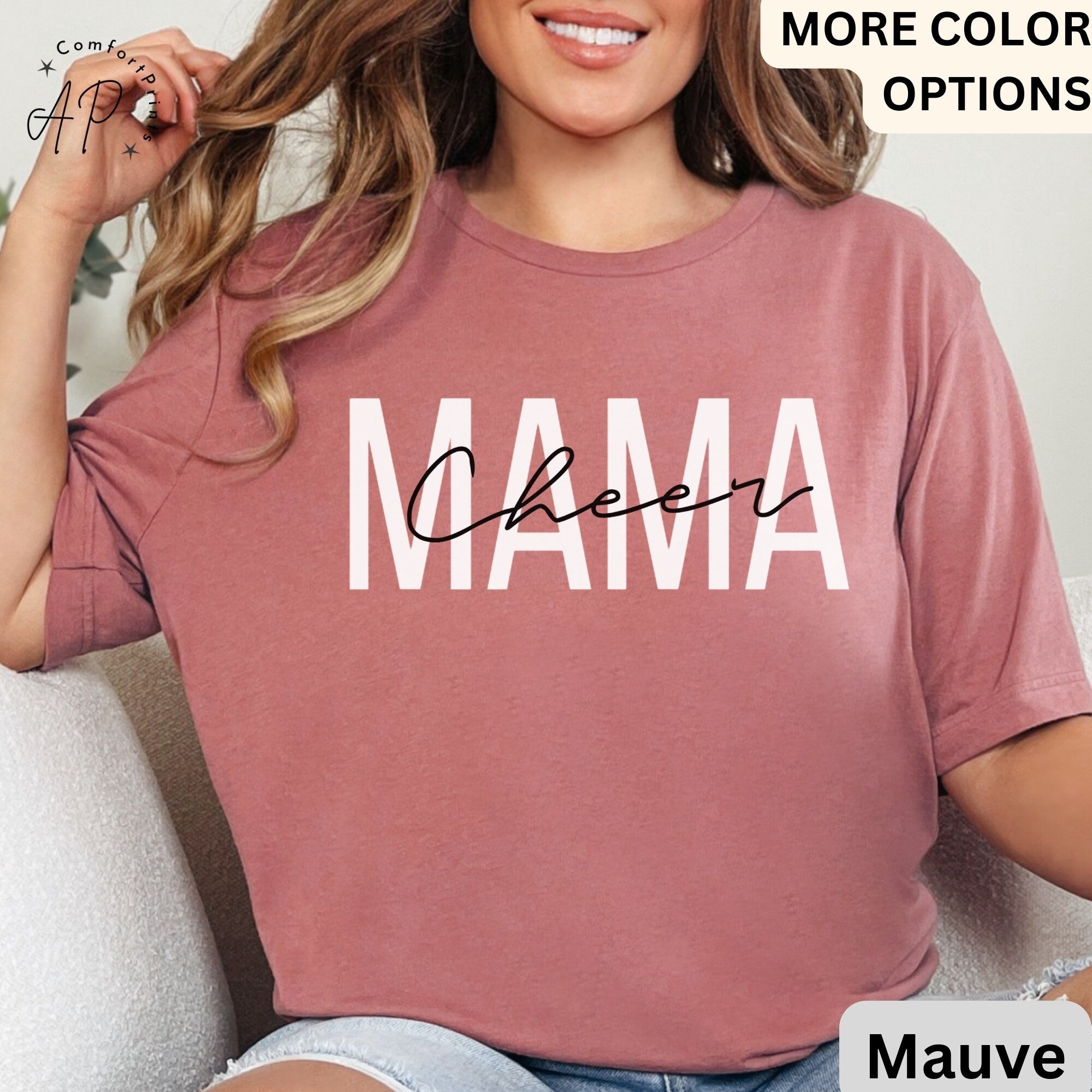 Cheer Mama Shirt, Cheer Mom T-Shirt, Mommy Shirts, Cheer Spirit Wear, Mom Life Shirt, Funny Mom Shirt
