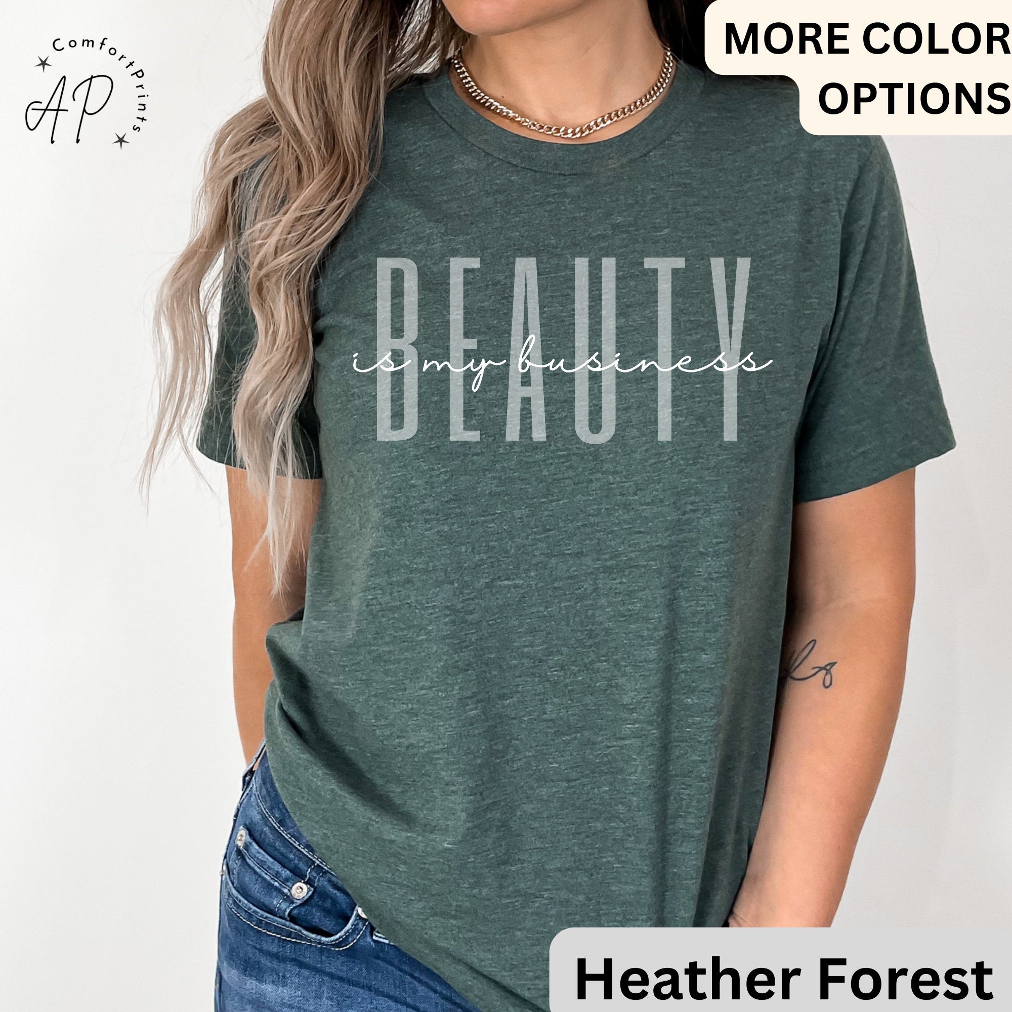 Beauty Is My Business Shirt, Makeup Artist T-Shirt, Licensed Esthetician Shirt, Hairstylist Shirt, Cosmetologist Tee, Hairdresser Sweatshirt