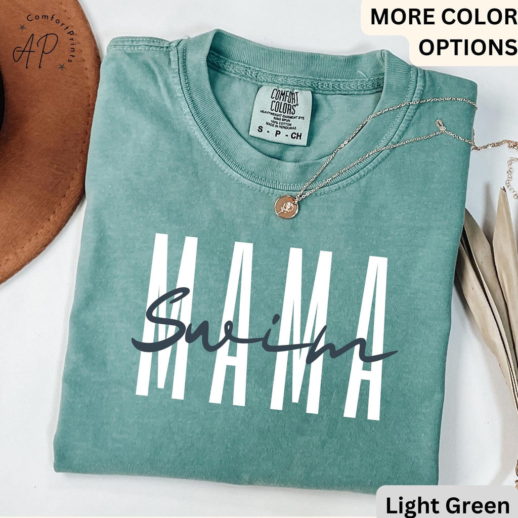 Swim Mama Comfort Colors® T-Shirt, Swim Mom Shirt, Swim Team Sweater, Swim Teacher Sweatshirt, Swimming Team Tee, Swim Coach