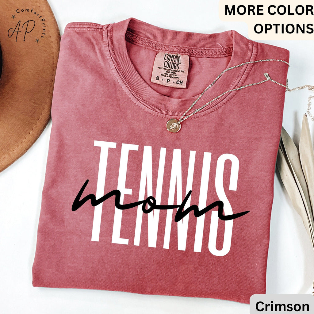 Tennis Mom Comfort Colors® Shirt, Tennis Mama T-Shirt, Sports Mom Tee, Gift for Tennis Moms