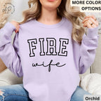 Firefighter Wife Comfort Colors® Sweatshirt, Fireman Wife Sweater, Wife of Firefighter Shirt, Gift for New Fire Wife T-Shirt