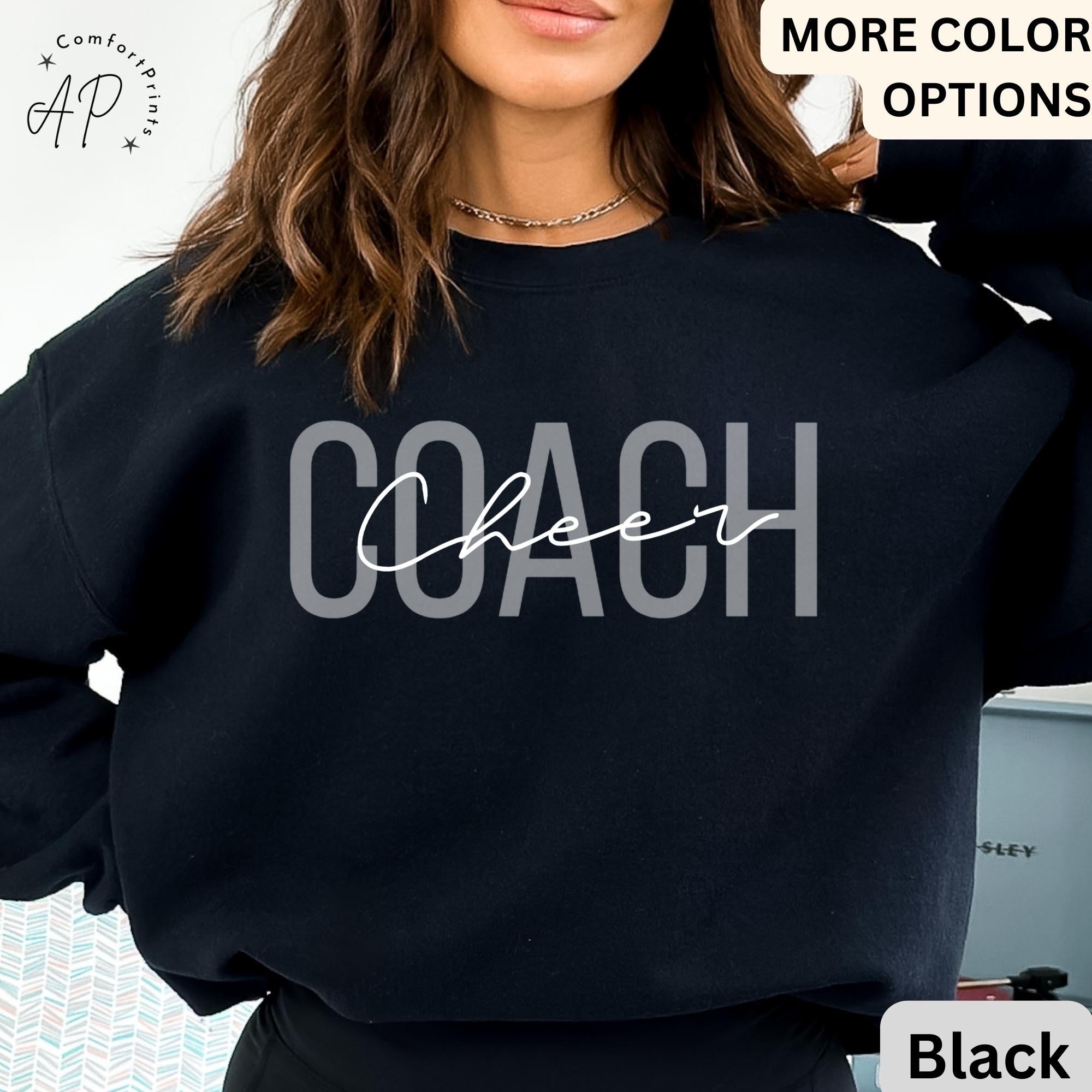 Cheer Coach Sweatshirt, Cheerleading Sweater, Game Day Shirt, Cheer Coach Gift T-Shirt, Cheer Squad Sweatshirt, Cheerleading Mom Shirt
