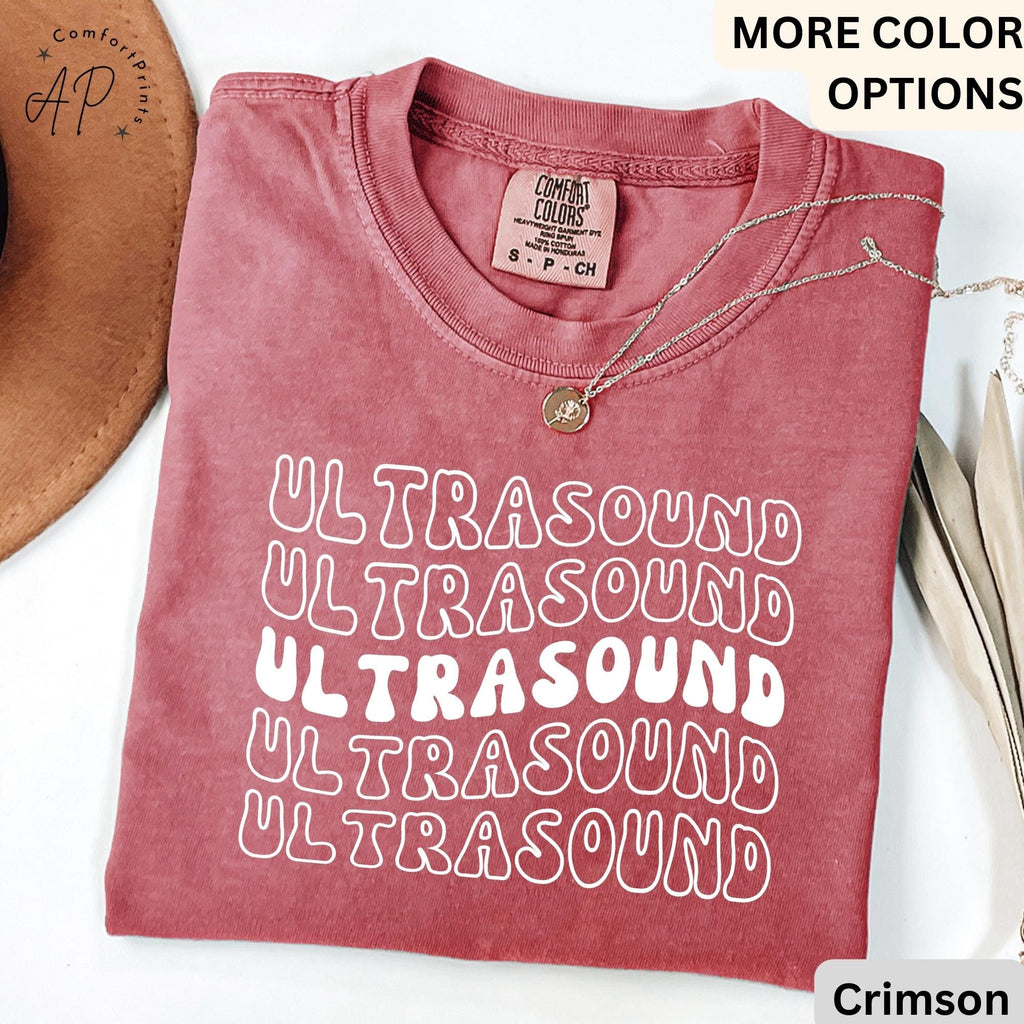 Ultrasound Technologist Comfort Colors® Retro T-Shirt, Sonography Grad Student Shirt, Ultrasound Tech Tee, Gift for Sonographer Student