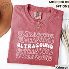 Ultrasound Technologist Comfort Colors® Retro T-Shirt, Sonography Grad Student Shirt, Ultrasound Tech Tee, Gift for Sonographer Student