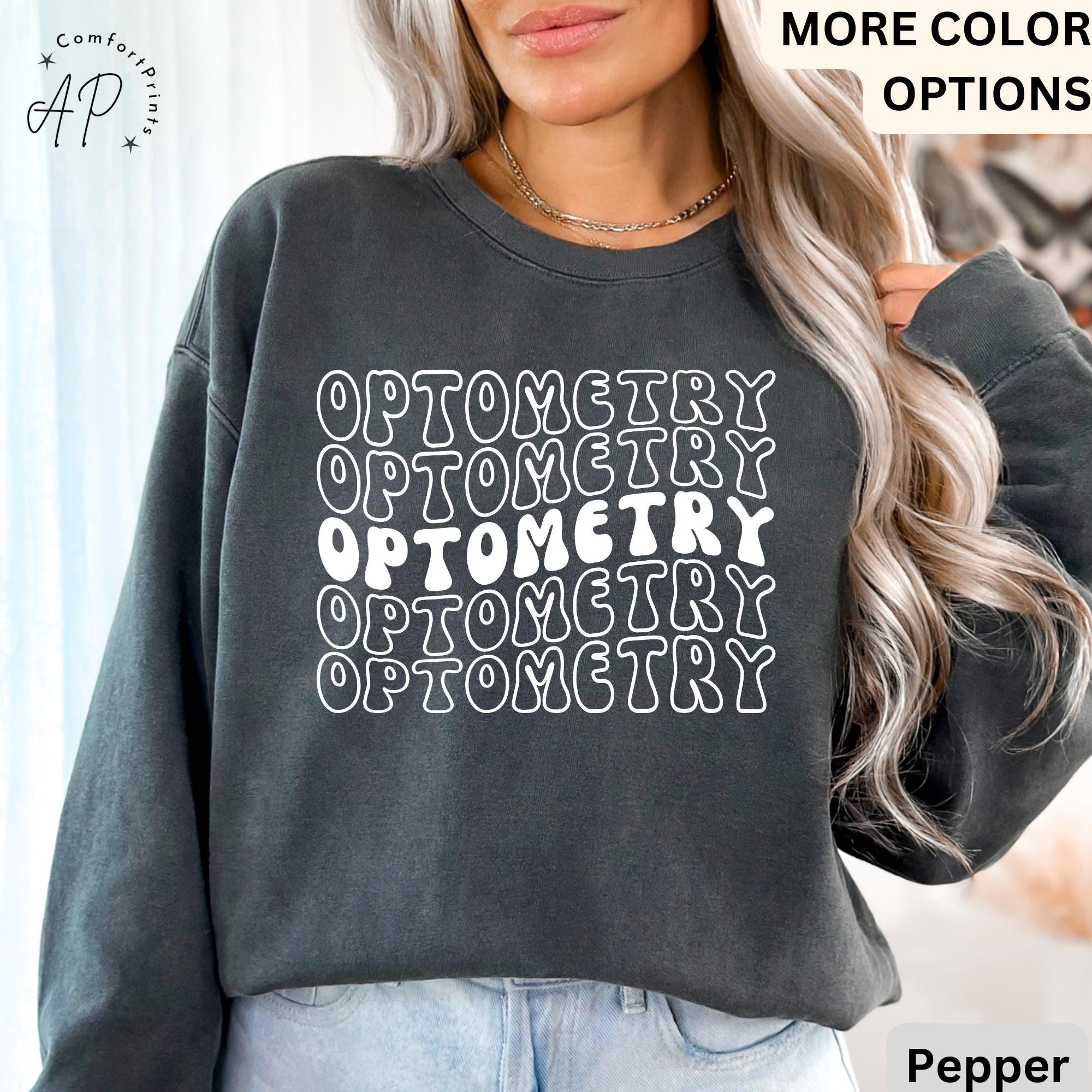 Optometry Comfort Colors® Retro Sweatshirt, Optometry Graduation Gift Sweater, Ophthalmology Tech, Ophthalmologist, Sight Squad