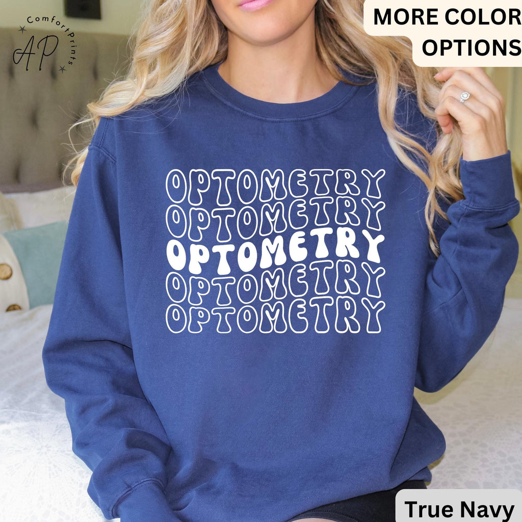 Optometry Comfort Colors® Retro Sweatshirt, Optometry Graduation Gift Sweater, Ophthalmology Tech, Ophthalmologist, Sight Squad