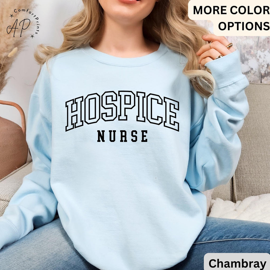 Hospice Nurse Comfort Colors® Sweatshirt, Hospice Squad Sweater, Registered Nurse Student, Hospice Care Graduation, Nurse Appreciation