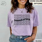 Sonographer Retro Comfort Colors® Shirt, Ultrasound Technologist T-Shirt, Sonography Grad Student Tee, Rad Technologist, X-Ray Tech