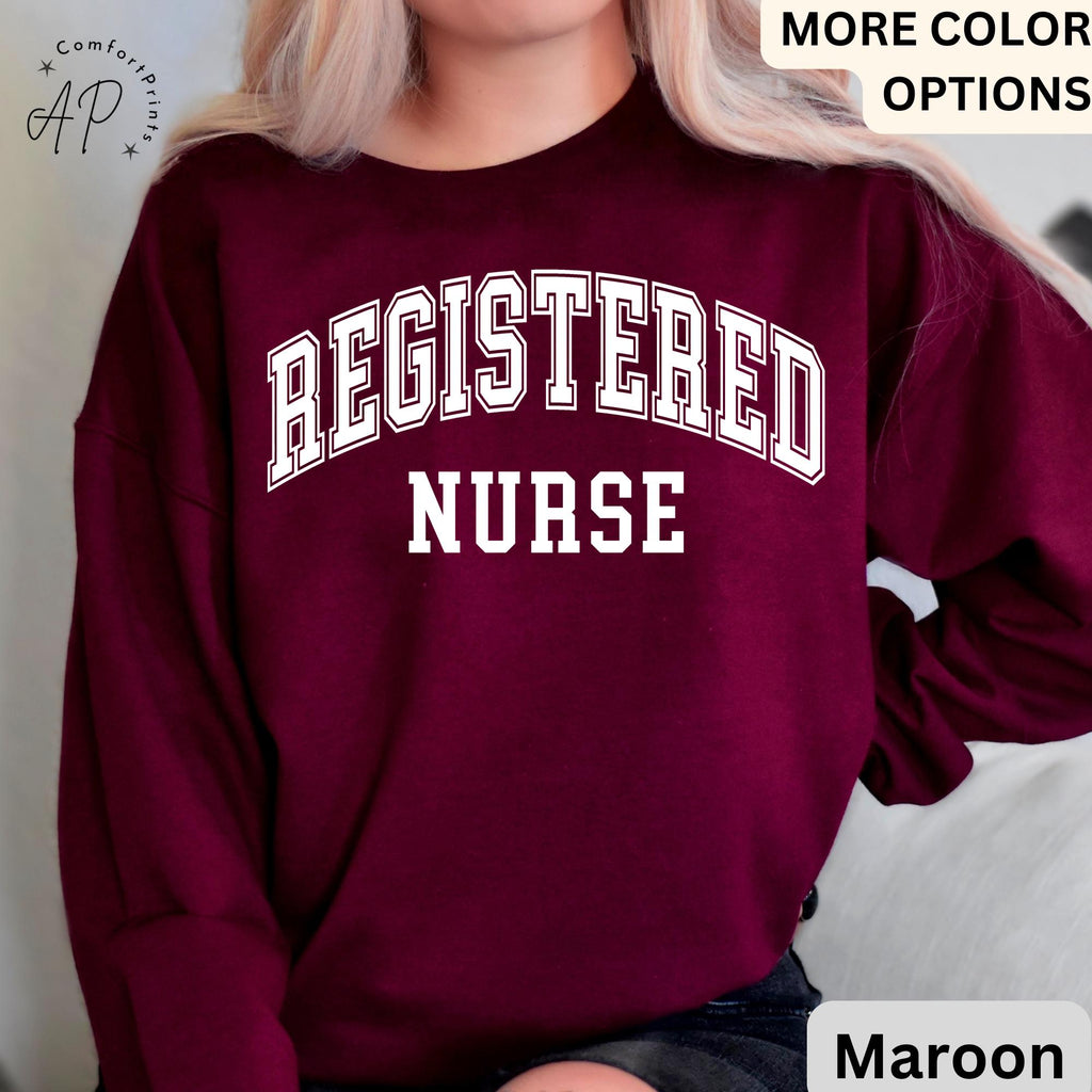 Registered Nurse Sweatshirt, RN Nurse Sweater, Nursing School, CNA Nursing Student Graduate, Future Nurse