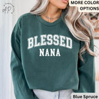 Blessed Nana Comfort Colors® Sweatshirt, Nanny Life Sweater, Granny Gift, Grandmother Nana, Mother's Day Gift
