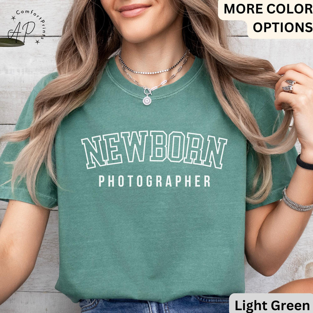 Newborn Photographer Comfort Colors® Retro T-Shirt, Baby Photography Shirt, Baby Whisperer Tee
