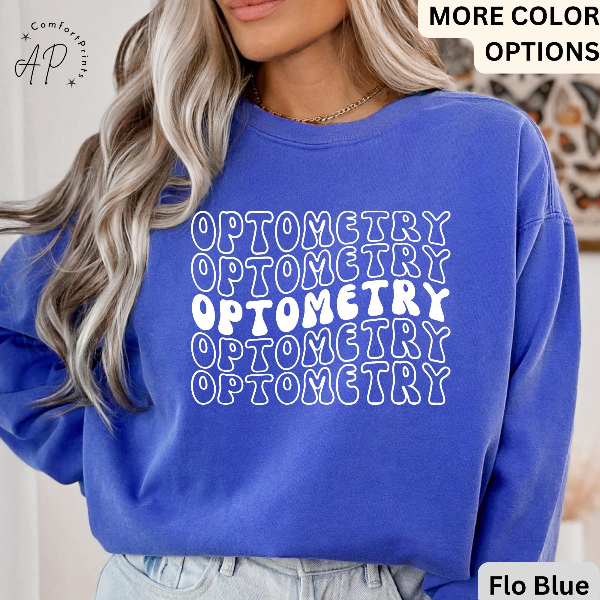 Optometry Comfort Colors® Retro Sweatshirt, Optometry Graduation Gift Sweater, Ophthalmology Tech, Ophthalmologist, Sight Squad