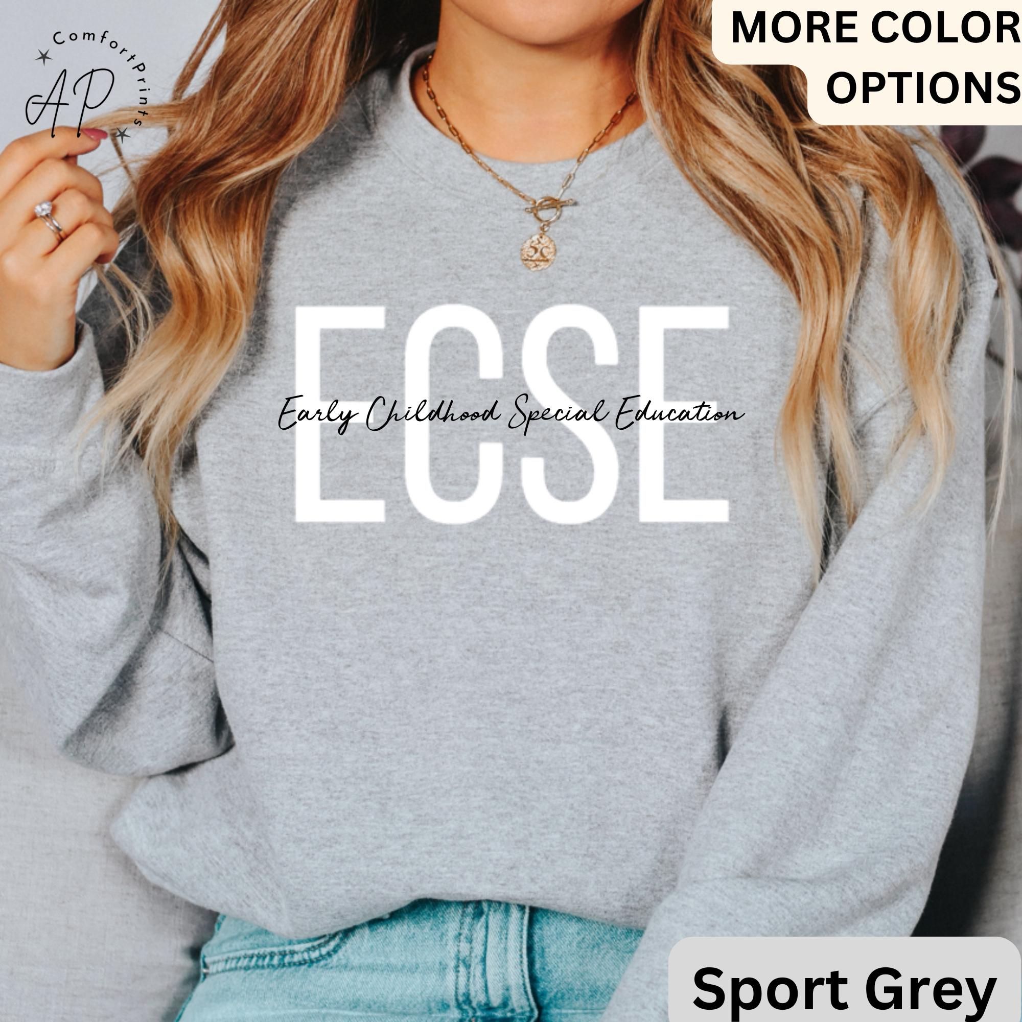 Early Childhood Special Education Sweatshirt, ECSE Sweater, Daycare Teacher Shirt, Early Childhood T-Shirt, Daycare Babysitter Tee
