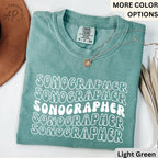 Sonographer Retro Comfort Colors® Shirt, Ultrasound Technologist T-Shirt, Sonography Grad Student Tee, Rad Technologist, X-Ray Tech