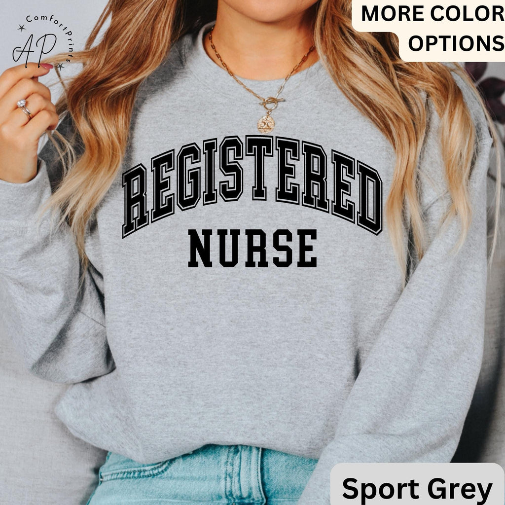 Registered Nurse Sweatshirt, RN Nurse Sweater, Nursing School, CNA Nursing Student Graduate, Future Nurse