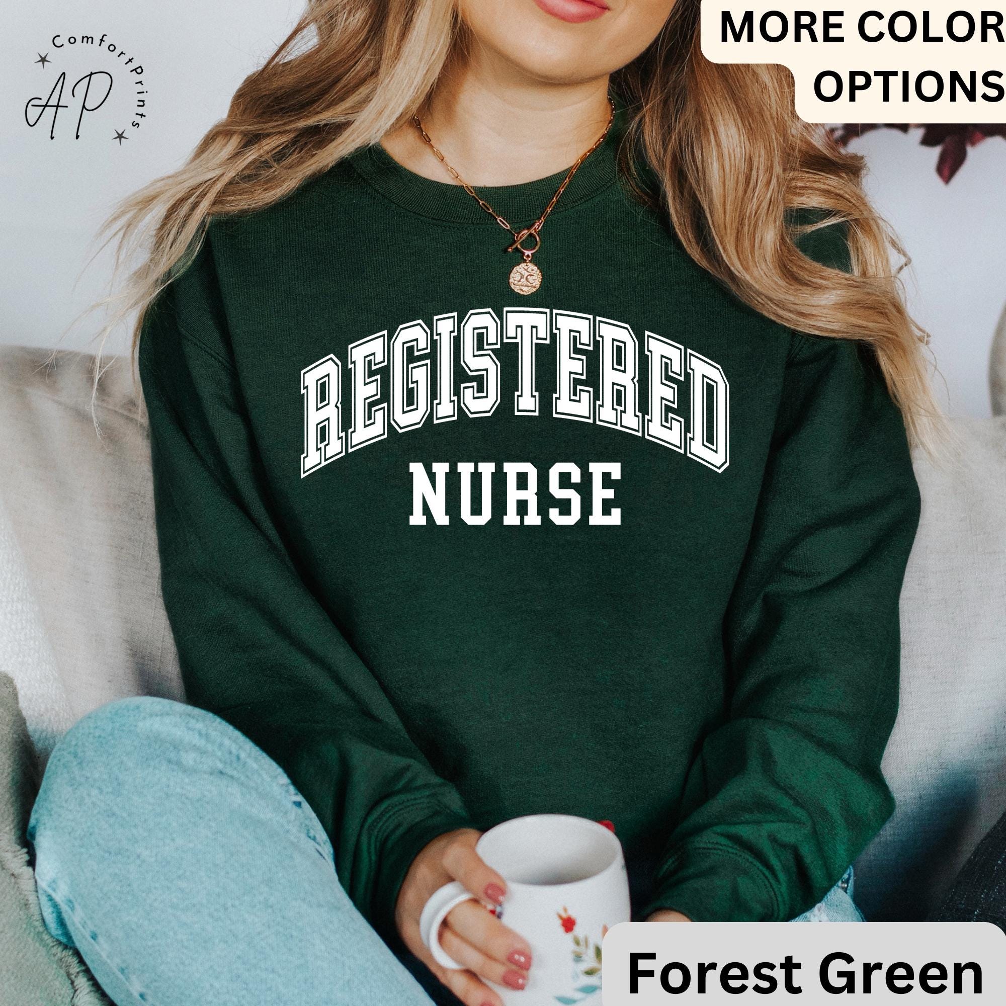 Registered Nurse Sweatshirt, RN Nurse Sweater, Nursing School, CNA Nursing Student Graduate, Future Nurse
