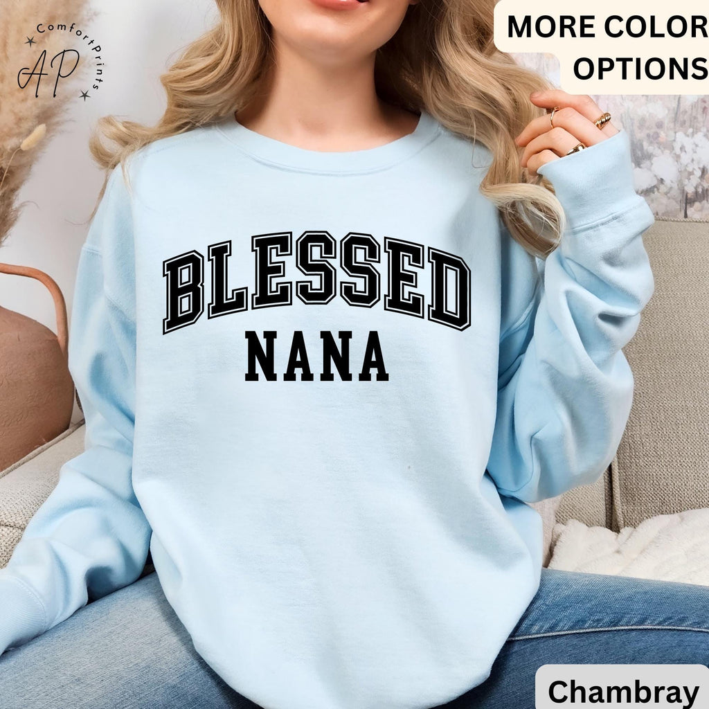 Blessed Nana Comfort Colors® Sweatshirt, Nanny Life Sweater, Granny Gift, Grandmother Nana, Mother's Day Gift