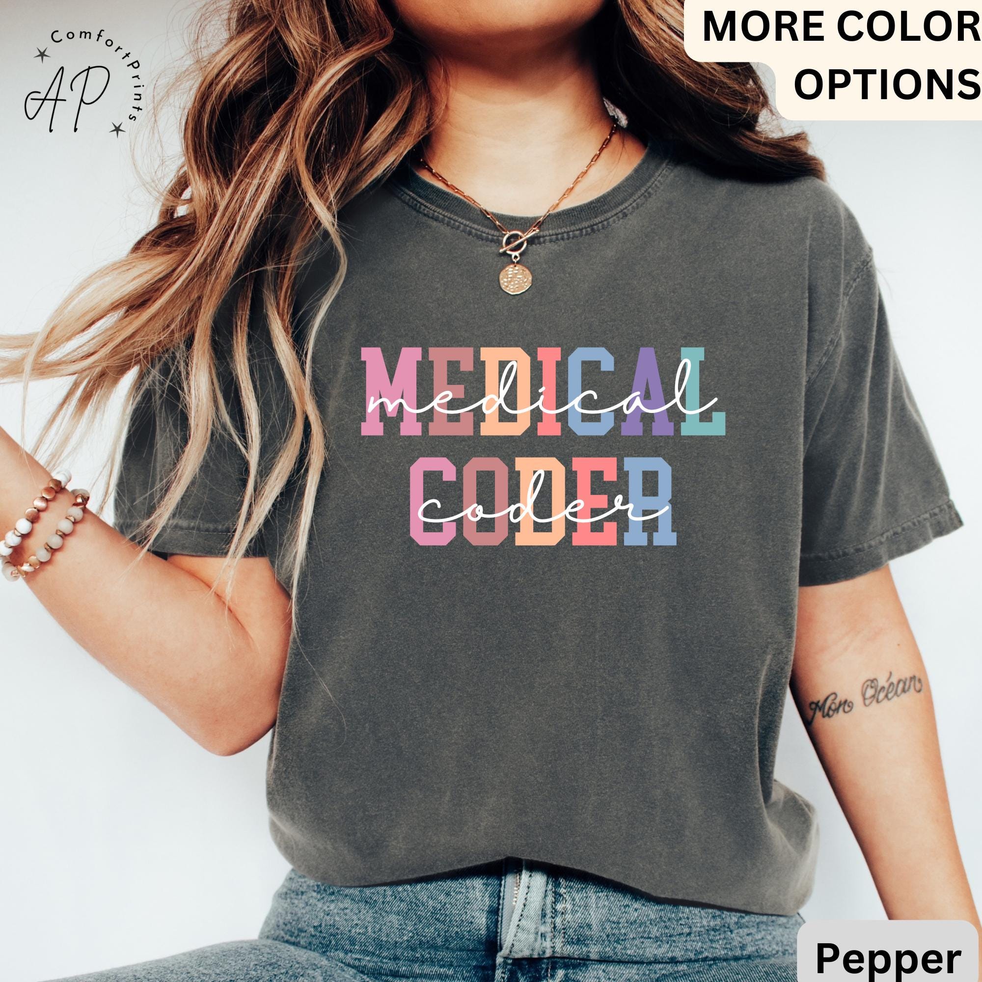Medical Coder Comfort Colors® Shirt, Medical Coding Grad Gift, T-Shirt for Medical Specialist