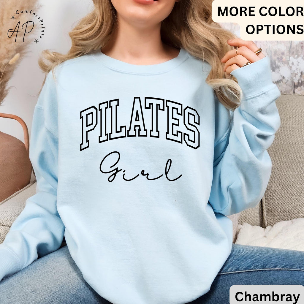 Pilates Girl Comfort Colors® Sweatshirt, Pilates Life Sweater, Pilates Lover, Gift for Pilates Instructor
