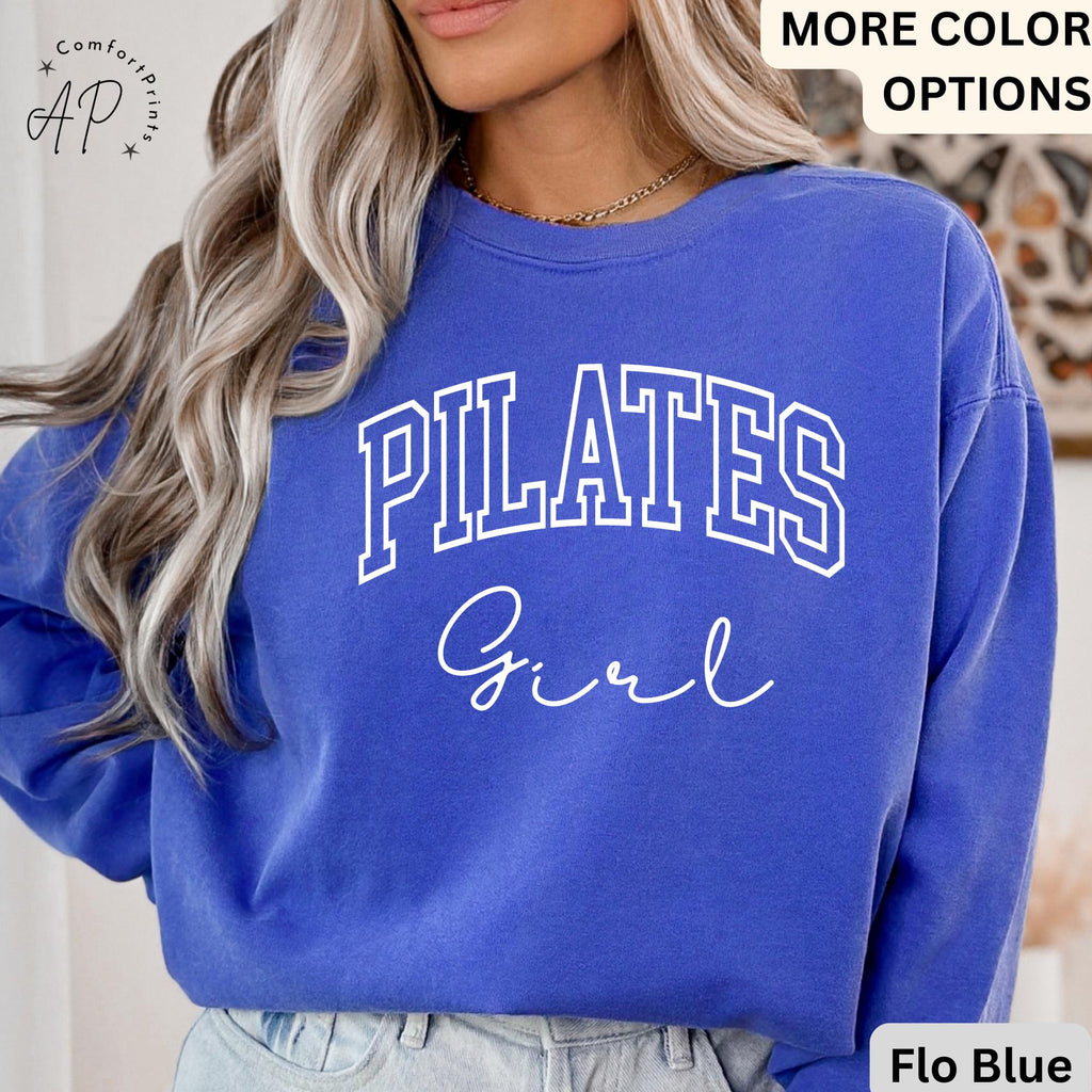 Pilates Girl Comfort Colors® Sweatshirt, Pilates Life Sweater, Pilates Lover, Gift for Pilates Instructor