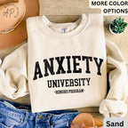 Anxiety University Honors Program Sweatshirt, Mental Health Sweater, Funny Anxiety, Gift for Introvert