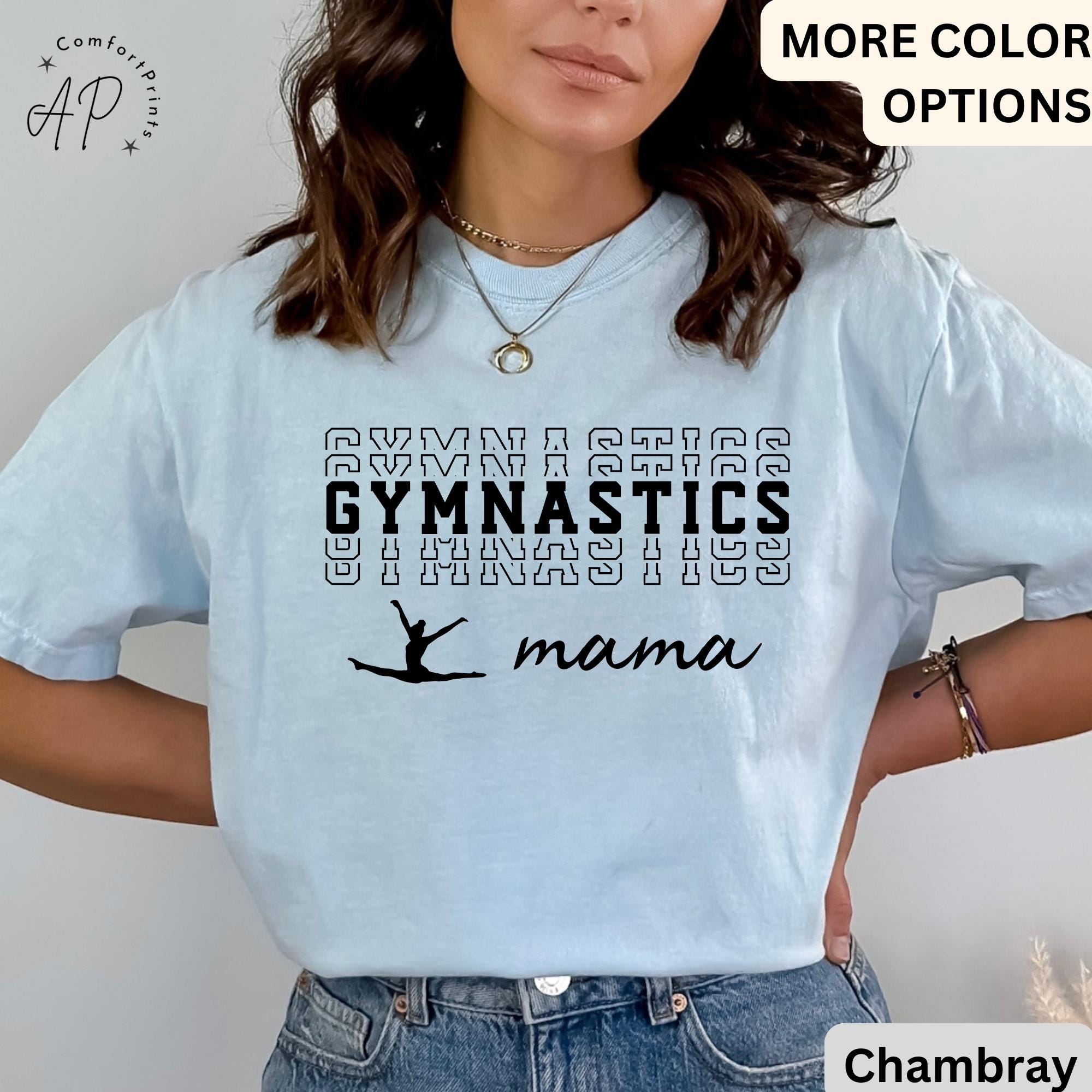 Gymnastics Mama Comfort Colors® Shirt, Gymnastics Mom T-Shirt, Gymnast Mom Tee, Gift For Gymnast