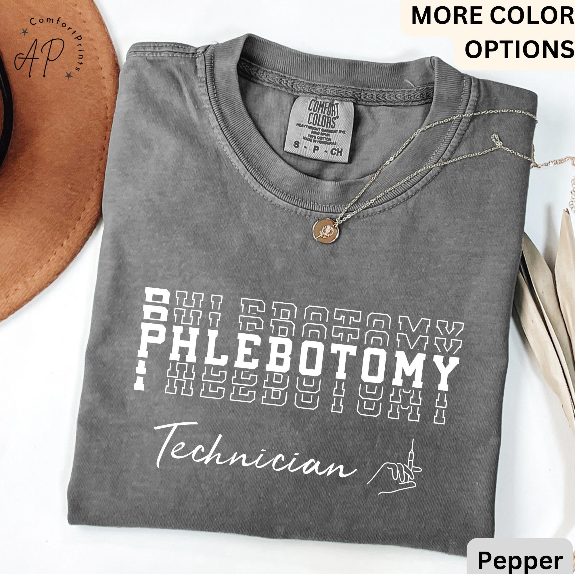 Phlebotomy Technician Comfort Colors® Shirt, Phlebotomist T-Shirt, Laboratory Tech Tee, Gift for Phlebotomy Tech