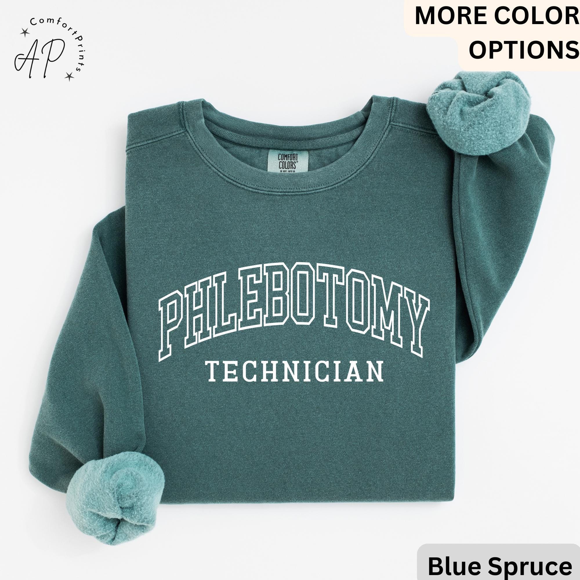 Phlebotomy Technician Comfort Colors® Sweater, Phlebotomist Sweatshirt, Laboratory Tech, Gift for Phlebotomy Tech