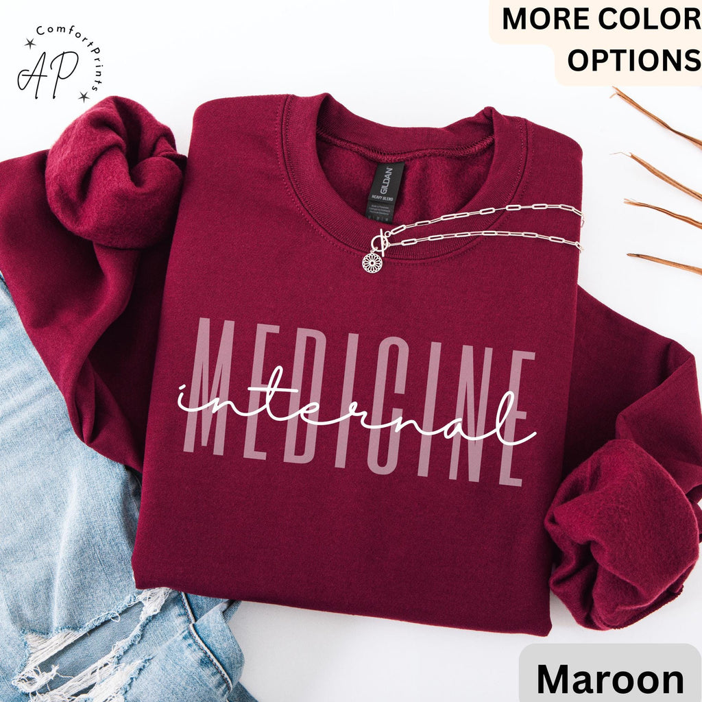 Internal Medicine Sweatshirt, Women in Medicine Sweater, Future Physician Shirt, Medical School Student T-Shirt, MD Grad Tee