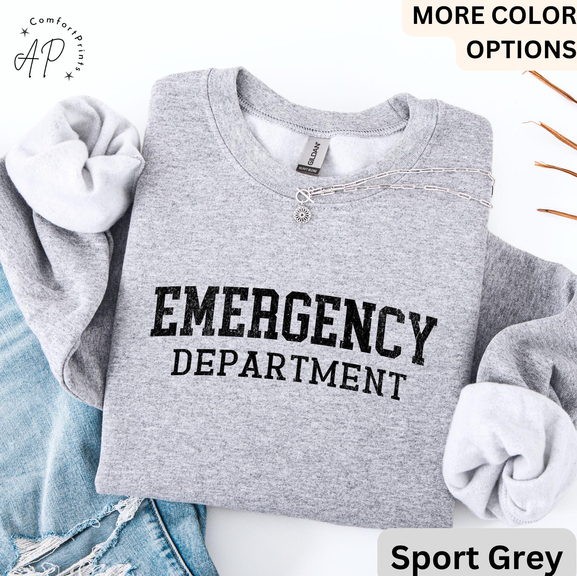 Emergency Department Sweatshirt, ER Nurse Sweater, Emergency Medicine Nurse, Emergency Nurse, Gift for Nurse