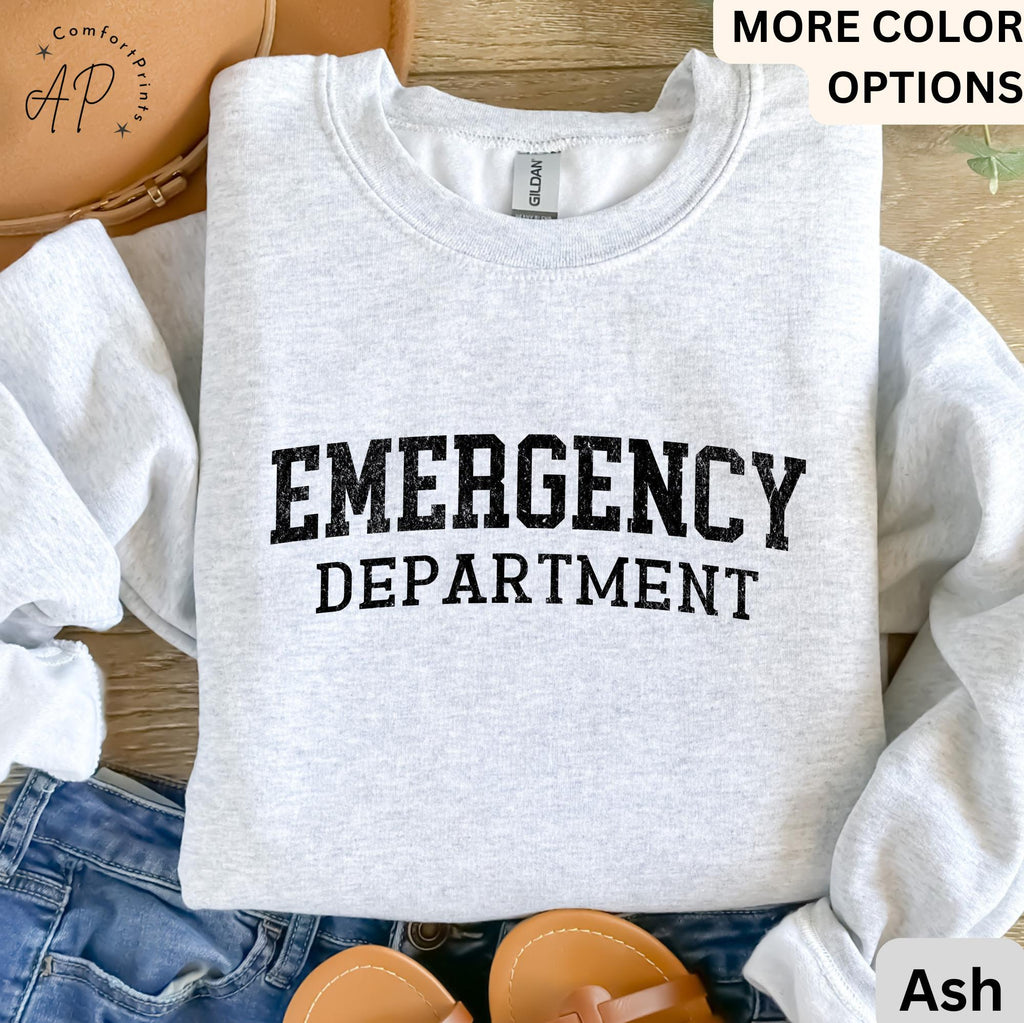 Emergency Department Sweatshirt, ER Nurse Sweater, Emergency Medicine Nurse, Emergency Nurse, Gift for Nurse