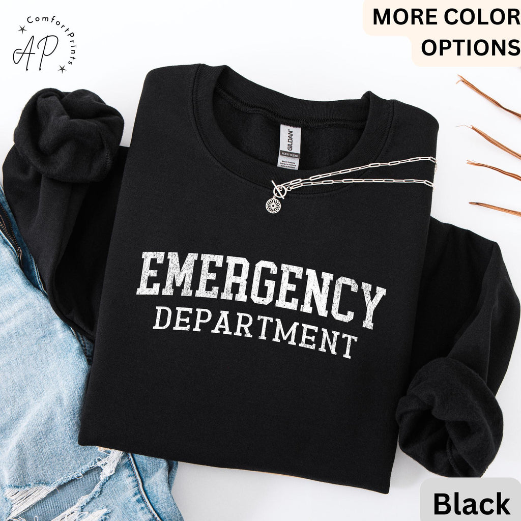 Emergency Department Sweatshirt, ER Nurse Sweater, Emergency Medicine Nurse, Emergency Nurse, Gift for Nurse