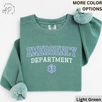 Emergency Department Comfort Colors® Sweater, ER Nurse Sweatshirt, Emergency Medicine Nurse, Emergency Nurse, Gift for Nurse