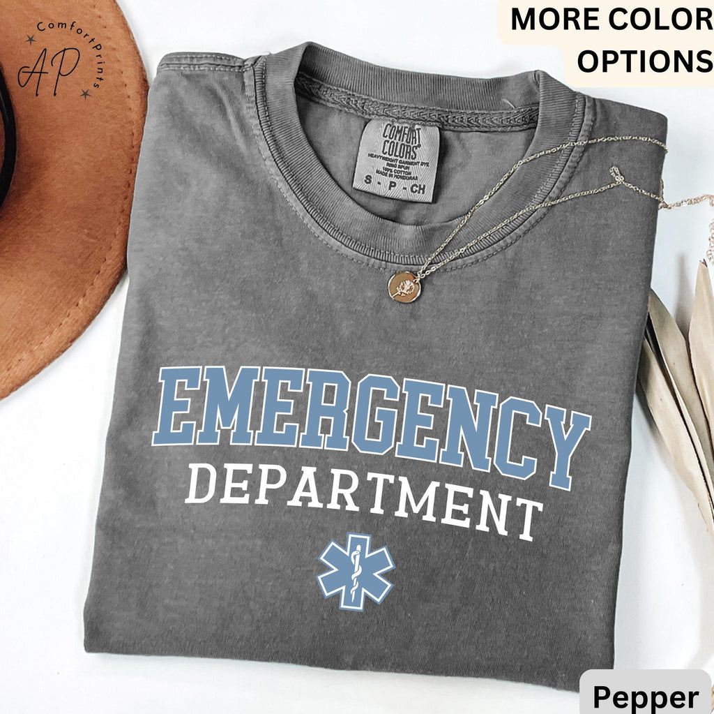 Emergency Department Comfort Colors® Shirt, ER Nurse T-Shirt, Emergency Medicine Nurse Tee, Emergency Nurse, Gift for Nurse